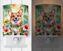 Load image into Gallery viewer, Corgi Luau Ceramic Night Light