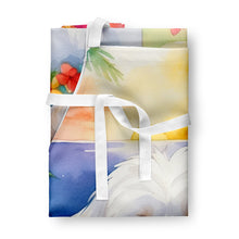 Load image into Gallery viewer, Coton de Tulear Luau Apron – Artist-Designed Kitchen, BBQ &amp; Craft Apron