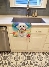 Load image into Gallery viewer, Coton de Tulear Luau Kitchen Towel