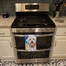 Load image into Gallery viewer, Coton de Tulear Luau Kitchen Towel