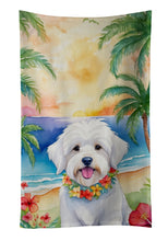 Load image into Gallery viewer, Coton de Tulear Luau Kitchen Towel