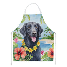 Load image into Gallery viewer, Curly-Coated Retriever Luau Apron – Artist-Designed Kitchen, BBQ &amp; Craft Apron