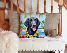 Load image into Gallery viewer, Curly-Coated Retriever Luau Throw Pillow - 14x14 Decorative Pillow – Art for Your Home &amp; Patio