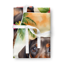 Load image into Gallery viewer, Dachshund Luau Apron – Artist-Designed Kitchen, BBQ &amp; Craft Apron
