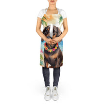 Load image into Gallery viewer, Dachshund Luau Apron – Artist-Designed Kitchen, BBQ &amp; Craft Apron