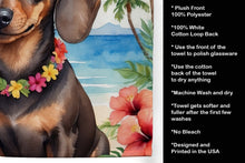 Load image into Gallery viewer, Dachshund Luau Kitchen Towel