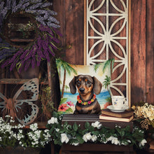 Load image into Gallery viewer, Dachshund Luau Throw Pillow