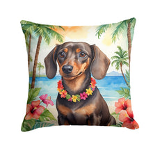 Load image into Gallery viewer, Dachshund Luau Throw Pillow