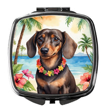Load image into Gallery viewer, Dachshund Luau Compact Mirror – Stylish Purse Mirror with Artistic Covers