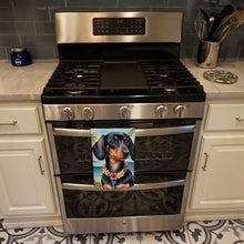 Load image into Gallery viewer, Dachshund Luau Kitchen Towel