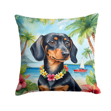 Load image into Gallery viewer, Dachshund Luau Throw Pillow
