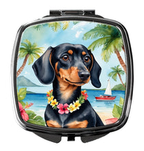 Load image into Gallery viewer, Dachshund Luau Compact Mirror – Stylish Purse Mirror with Artistic Covers