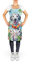 Load image into Gallery viewer, Dalmatian Luau Apron – Artist-Designed Kitchen, BBQ &amp; Craft Apron