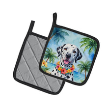 Load image into Gallery viewer, Dalmatian Luau Pot Holders - Set of 2 Decorative Kitchen Helpers | Made in the USA