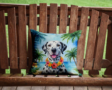Load image into Gallery viewer, Dalmatian Luau Throw Pillow - 14x14 Decorative Pillow – Art for Your Home &amp; Patio