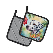 Load image into Gallery viewer, Dalmatian Luau Pot Holders - Set of 2 Decorative Kitchen Helpers | Made in the USA