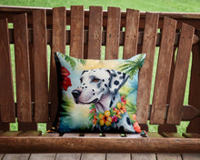 Load image into Gallery viewer, Dalmatian Luau Throw Pillow - 14x14 Decorative Pillow – Art for Your Home &amp; Patio