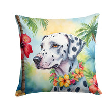 Load image into Gallery viewer, Dalmatian Luau Throw Pillow - 14x14 Decorative Pillow – Art for Your Home &amp; Patio
