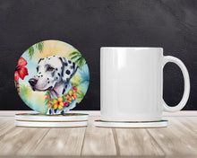 Load image into Gallery viewer, Dalmatian Luau Large Sandstone Coasters Pack of 4