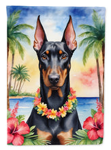 Load image into Gallery viewer, Doberman Pinscher Luau House Flag