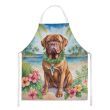 Load image into Gallery viewer, Dogue de Bordeaux Luau Apron – Artist-Designed Kitchen, BBQ &amp; Craft Apron