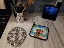 Load image into Gallery viewer, Dogue de Bordeaux Luau Pot Holders - Set of 2 Decorative Kitchen Helpers | Made in the USA