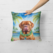 Load image into Gallery viewer, Dogue de Bordeaux Luau Throw Pillow
