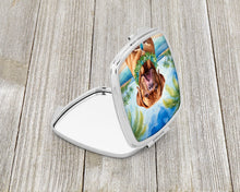 Load image into Gallery viewer, Dogue de Bordeaux Luau Compact Mirror – Stylish Purse Mirror with Artistic Covers