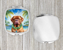Load image into Gallery viewer, Dogue de Bordeaux Luau Compact Mirror – Stylish Purse Mirror with Artistic Covers
