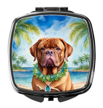 Load image into Gallery viewer, Dogue de Bordeaux Luau Compact Mirror – Stylish Purse Mirror with Artistic Covers