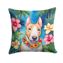 Load image into Gallery viewer, English Bull Terrier Luau Throw Pillow