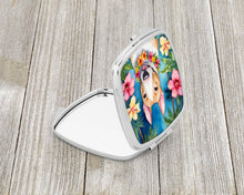 Load image into Gallery viewer, English Bull Terrier Luau Compact Mirror – Stylish Purse Mirror with Artistic Covers