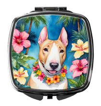 Load image into Gallery viewer, English Bull Terrier Luau Compact Mirror – Stylish Purse Mirror with Artistic Covers