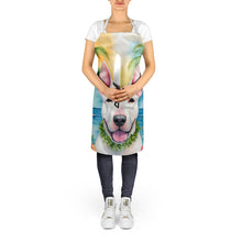 Load image into Gallery viewer, English Bull Terrier Luau Apron – Artist-Designed Kitchen, BBQ &amp; Craft Apron