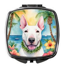 Load image into Gallery viewer, English Bull Terrier Luau Compact Mirror – Stylish Purse Mirror with Artistic Covers
