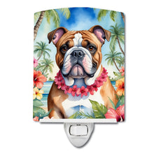 Load image into Gallery viewer, English Bulldog Luau Ceramic Night Light