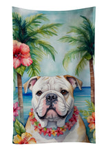 Load image into Gallery viewer, English Bulldog Luau Kitchen Towel