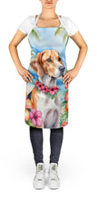 Load image into Gallery viewer, English Foxhound Luau Apron – Artist-Designed Kitchen, BBQ &amp; Craft Apron