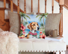 Load image into Gallery viewer, English Foxhound Luau Throw Pillow - 14x14 Decorative Pillow – Art for Your Home &amp; Patio