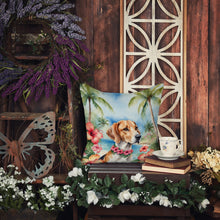 Load image into Gallery viewer, English Foxhound Luau Throw Pillow
