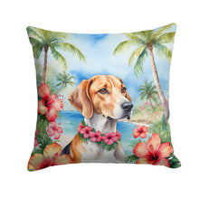 Load image into Gallery viewer, English Foxhound Luau Throw Pillow