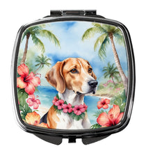 Load image into Gallery viewer, English Foxhound Luau Compact Mirror – Stylish Purse Mirror with Artistic Covers