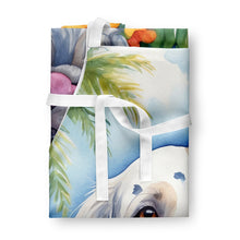 Load image into Gallery viewer, English Setter Luau Apron – Artist-Designed Kitchen, BBQ &amp; Craft Apron