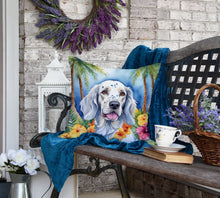 Load image into Gallery viewer, English Setter Luau Throw Pillow