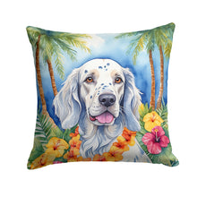 Load image into Gallery viewer, English Setter Luau Throw Pillow