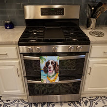 Load image into Gallery viewer, English Springer Spaniel Luau Kitchen Towel