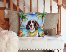 Load image into Gallery viewer, English Springer Spaniel Luau Throw Pillow - 14x14 Decorative Pillow – Art for Your Home &amp; Patio