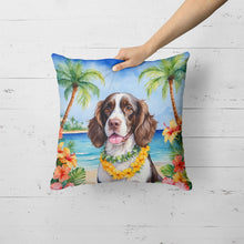 Load image into Gallery viewer, English Springer Spaniel Luau Throw Pillow