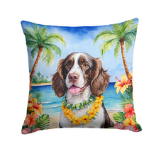 Load image into Gallery viewer, English Springer Spaniel Luau Throw Pillow