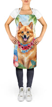 Load image into Gallery viewer, Finnish Spitz Luau Apron – Artist-Designed Kitchen, BBQ &amp; Craft Apron